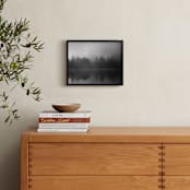 "Fog Reflection" - Art Print in Grey by Jennifer Morrow - In a Room