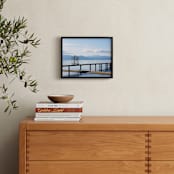 "Gated Community" - Art Print in Tahoe blue by Margaret Edith - In a Room
