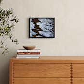 "Crinkling in the water 1" - Art Print in light blue by Miranda Mol - In a Room