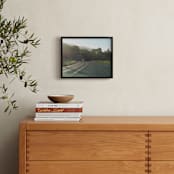 "Highway 1 Cruisin' California" - Art Print in Foggy Grass by Thom.Club - In a Room