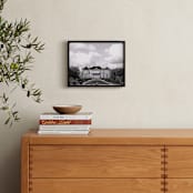 "The Chateau" - Art Print in Royal Grey by Jill Fisher - In a Room