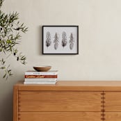 "Four Feathers" - Art Print in black by Shine Haus Collective - In a Room