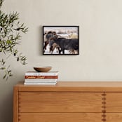 "Final Destination" - Art Print in Winter's Greys by Leslie Le Coq - In a Room