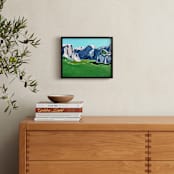 "Vallie " - Art Print in Distant Blue by Katie Craig - In a Room
