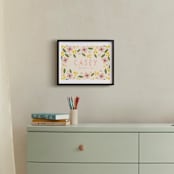 "Pink Lemonade" - Personalized Art Print in Lemonade by Haley McCoy - In a Room