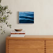 "Into the Deep Blue Sea" - Art Print in Deep Royal Blue by Charlotte Mello Stevenson - In a Room