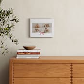 "Bow Four Photo: Framed Photo" - Framed Photo in Crimson by Olivia Kanaley Inman - In a Room
