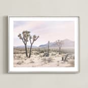 "Joshua Tree No. 10" - Art Print in Desert Rose by Wilder California - Framed