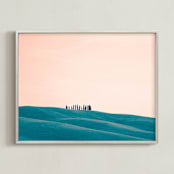 "Tuscan Hills 02" - Art Print in Afternoon by Kelsey Mucci - Framed
