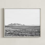 "highland prairie VI mono" - Art Print in ash by Kamala Nahas - Framed