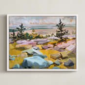 "Get Lost" - Art Print in Multi by Jess Franks - Framed Canvas
