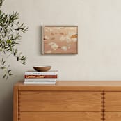 "Aki " - Art Print in Orange Brown by Shiho Whitehead - In a Room
