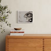 "Black Impact" - Art Print in Light Grey by Kirsta Benedetti - In a Room