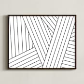 "Tension (Landscape)" - Art Print in Black and White by Jaime Derringer - Framed
