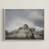 "Iceland III" - Art Print in Cloud Blue by Taryn Schumacher - Framed