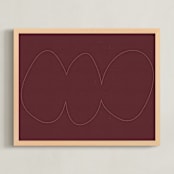 "Yoruba-8" - Art Print in earthy colors by Alain Castoriano - Framed