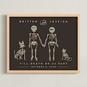 "Jessica Until Death" - Art Print in Charcoal by Katie Zimpel - Framed
