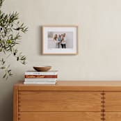 "With a Heart: Landscape Framed Photo" - Framed Photo in Taupe by Laura Hamm - In a Room