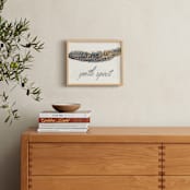 "Gentle Spirit" - Art Print in Teal Blue by Stephanie Toral - In a Room