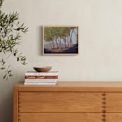 "Eucalyptus Grove" - Art Print in sunny leaf by Rachel Nelson - In a Room