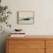 "Silver Seas" - Art Print in Light Blue by Caryn Owen - In a Room