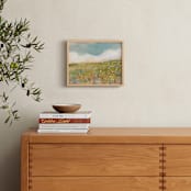 "Waiting by the Wildflowers" - Art Print in Sunshine by Lindsay Megahed - In a Room