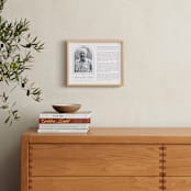 "Crossed Arch Obituary Print" - Custom Foil Print in White by Sarah Brown - In a Room