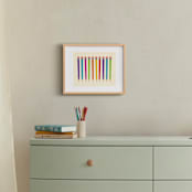 "Mad About Pencils" - Art Print in Ruby Red by TM Stationery - In a Room