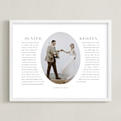"Our Vows: Framed Photo" - Framed Photo in White by Sarah Curry - Framed