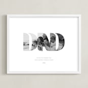 "DAD: Framed Photo" - Framed Photo in Chalk by Olivia Kanaley Inman - Framed