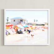 "Seaside 2017 No. 13" - Art Print in Summer at the beach by Tal Paz-Fridman - Framed