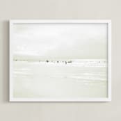 "A Day in Summer" - Art Print in White Sand by Rega - Framed