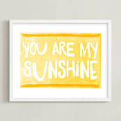 "My Sunshine Love" - Art Print in Sunshine by Kerry Doyle - Framed