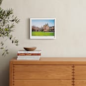 "Custom Campus Landscape with Text" - Custom Print in Paper by Minted - In a Room