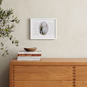 "Our Vows: Framed Photo" - Framed Photo in White by Sarah Curry - In a Room