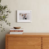 "With a Heart: Landscape Framed Photo" - Framed Photo in Taupe by Laura Hamm - In a Room
