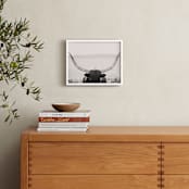 "Staredown" - Art Print in White by Amy Carroll - In a Room
