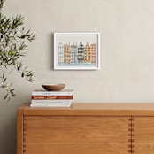 "On the Canal" - Art Print in brick by Griffinbell Paper Co. - In a Room