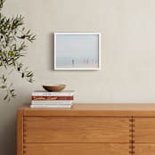 "Happiness" - Art Print in Light Blue by Alexandra Feo - In a Room
