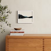 "Spliced Landscape 1" - Art Print in Blue Topaz by Melinda Laszczynski - In a Room