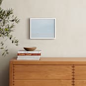 "Still Ocean" - Art Print in Silver Blue by Alexandra Feo - In a Room