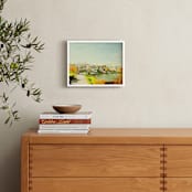 "sunny morning in the village" - Art Print in Sunshine Yellow by Teng Wang - In a Room