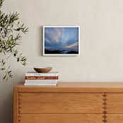 "Sky Painting 1" - Art Print in sunset sky blue by Sea and Sky - In a Room