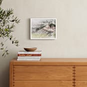 "Painted Canyon" - Art Print in Badlands Pink by Karen Kaul - In a Room