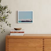 "ship" - Art Print in blue by Ramoncita - aticnomar - In a Room