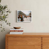 "The Tibetan Cowboy" - Art Print in Sky Blue by Jill Fisher - In a Room