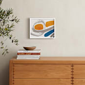 "Sun in Rotation" - Art Print in Mango Orange by Deborah Velasquez - In a Room