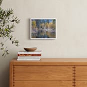 "Yosemite Fall" - Art Print in fall gold by Sea and Sky - In a Room