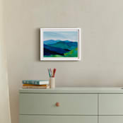 "Enchanted Vista" - Art Print in White by Jenny Partrite - In a Room
