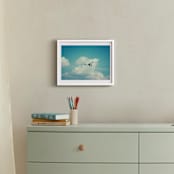 "Fly With Me I" - Art Print in Sky Blue by Erin Beutel - In a Room